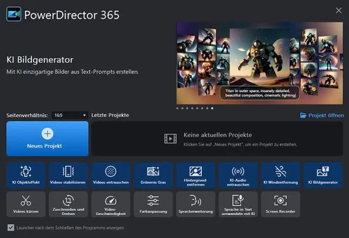 PowerDirector - Bestes KI-Videobearbeitungsprogramm